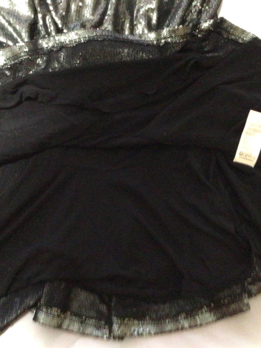 Free People “Manukau” Sequin Flutter-Sleeve Mini Dress-New with Tags-Size Large - Picture 3 of 11